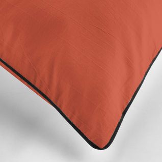 Parure De Lit Grana - 100% Coton - 240 X 260 Cm - Terracotta