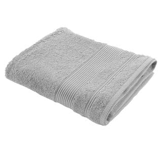 Drap De Bain Dayta - Eponge Unie 500 G/m² - 90 X 150 Cm - Gris Perle