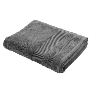 Drap De Bain Dayta - Eponge Unie 500 G/m² - 90 X 150 Cm - Anthracite