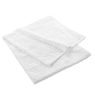 Drap De Bain Ocala - Eponge Ciselée Unie 450 G/m² - 90 X 150 Cm - Blanc