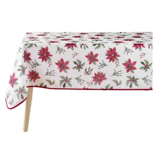 Nappe Rectangulaire Antitache Et Infroissable Imprimé Amaryllis - L. 150 X L. 240 Cm - Multicolore