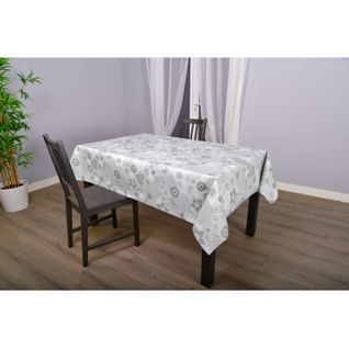 Nappe En Toile Cirée Rectangulaire Paco - 140 X 200 Cm - Gris