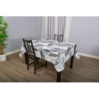 Nappe En Toile Cirée Rectangulaire Opus - 140 X 200 Cm - Gris