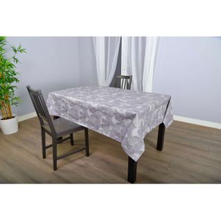 Nappe En Toile Cirée Rectangulaire Moze - 140 X 200 Cm - Gris