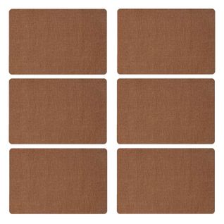 Lot De 6 Sets De Table Rectangulaire Lake - 45 X 30 Cm - Camel