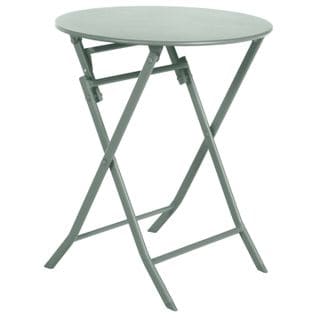 Table De Jardin Pliante Ronde Greensboro - 2 Places - Vert Olive