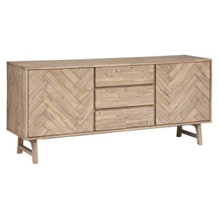 Buffet 3 Tiroirs Et 2 Portes Aeris En Bois - Marron