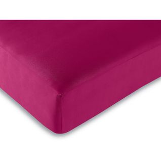 Drap Housse 57 Fils/cm² - Fushia - 180 X 200 Cm