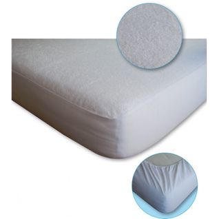 Lot De 2 Protèges Matelas Imperméable, Absorbant Et Anti-acariens 90 X 190 Cm