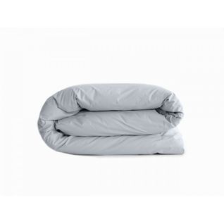 Housse De Couette "manoir" Percale Pur Coton  80 Fils/cm² Vent Du Sud - Neige - 240 X 220 Cm