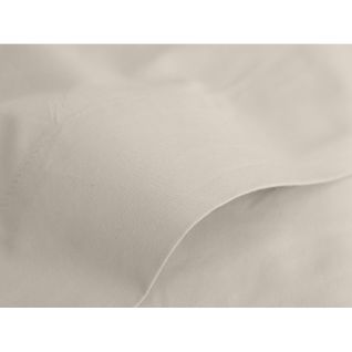 Drap Plat Percale Pur Coton 80 Fils/cm² - Ivoire - 180 X 290 Cm Pour Lit 1 Place