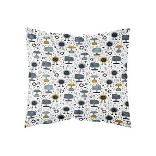 Parure De Couette 140 X 200 "take A Break" Réversible 100% Coton / 57 Fils/cm²