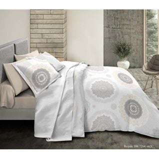 Pack Complet Royale Housse De Couette Pour Lit 160 X 200 Cm 100% Coton / 57 Fils/cm²