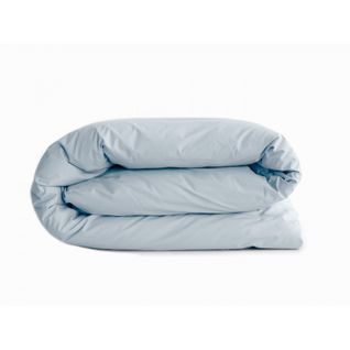 Housse De Couette "manoir" Percale Pur Coton 80 Fils/cm² Vent Du Sud - Glacier - 260 X 240 Cm