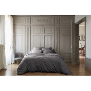 Housse De Couette "salomé" Viscose De Bambou - Salomé Granit - Housse De Couette 240 X 220 Cm