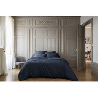 Housse De Couette "salomé" Viscose De Bambou - Salomé Minuit - Housse De Couette 260 X 240 Cm