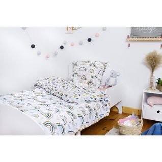 Housse De Couette 200x200 + 2 Taies D100% Coton Arcoeur