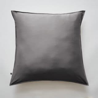 Taie D'oreiller 63 X 63 Cm Satin De Bambou Salomé Anthracite