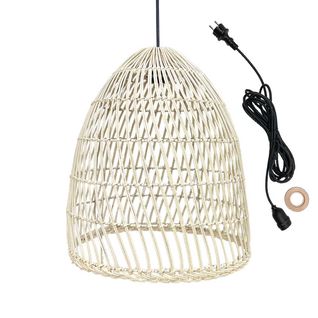 Suspension Extérieur Paulo Outdoor Cable Beige Rotin D40cm