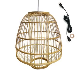 Suspension D'extérieur Avec Cable Mykonos Outdoor Cable Beige Rotin Naturel 5m