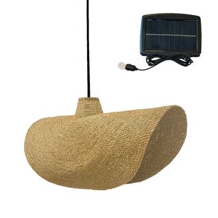 Suspension Solaire Bohème Kleia Solar Beige Herbe Marine H32cm