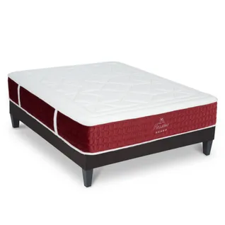 Ensemble Matelas Passion Ressorts Ensachés Accueil Mémoire Et Sommier En Kit - 180 X 200 Cm