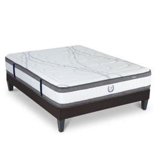 Ensemble Matelas Signature Ressorts Ensachés Accueil Mémoire Et Sommier En Kit - 140 X 200 Cm