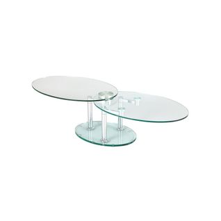 Table Basse Articulée Acier/verre - Glass N°7