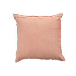 Coussin Delave Lin Rose Peche - L 45 X L 45 X H 2 Cm