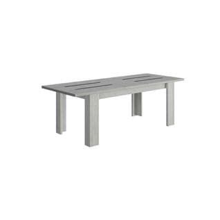 Table De Repas Rectangulaire à Allonge Chêne Gris Clair - Jeannette