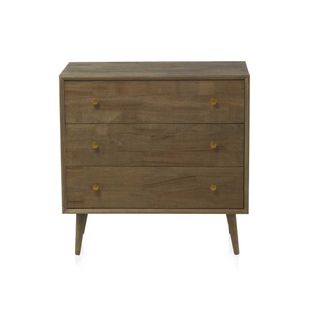 Commode 3 Tiroirs Bois Naturel - Leonard