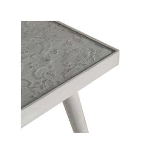 Table D'appoint Carrée Bois/blanc - Moniccella