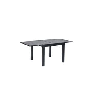 Table De Repas Extensible En Aluminium Gris Anthracite 90-180 Cm - Nihoa
