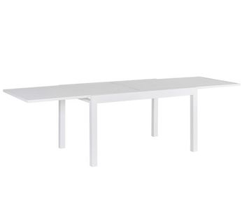 Table De Repas Extensible En Aluminium Blanc 135-270 Cm - Nihoa