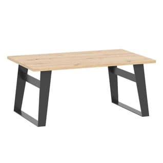 Table Basse Chêne/métal - Seattle - L 102 X 64 X H 44.5 Cm