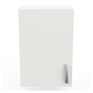 Meuble Haut De Cuisine 40 Cm 1 Porte Battante Blanc Mat - Marta - L 40 X L 28 X H 60 Cm