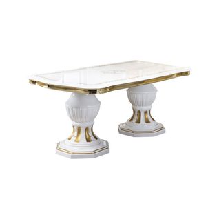 Table De Repas Ovale Avec Allonge - Adele - Table De Repas : L 185/230 X L 105 X H 75 Cm
