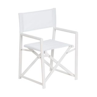 Lot de 2 Fauteuils De Jardin Aluminium Blanc - Dirlo