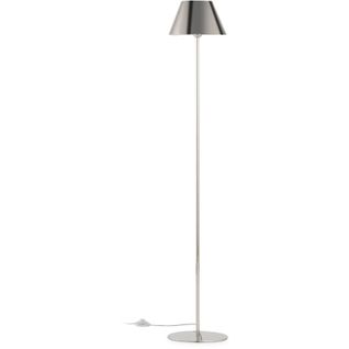 Lampadaire Avec Abat-jour 25x20x153 Métal Nickel