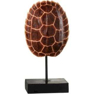 Statuette Tortue Marron Résine 21x10,2x40 cm