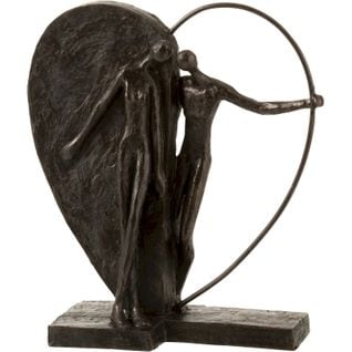 Sculpture Personnages Marron Pierre 28x10x31,5cm