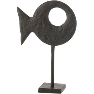Figurine Noir Aluminium 26,5x10x41cm