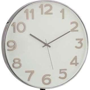 Horloge Murale Gris Plastique 39x4,5x39cm