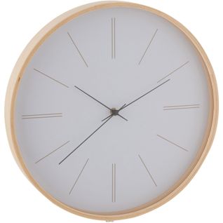 Horloge Murale Bois Clair Bois 40x5x40cm