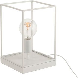 Lampe Blanc Fer 20,5x20,5x30cm
