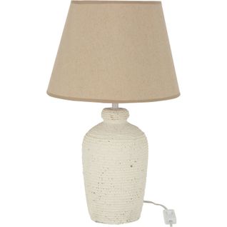 Lampe Beige Ciment 28x28x48cm