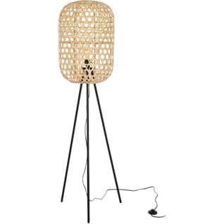 Lampadaire Bois Clair Fer 48x42x160cm