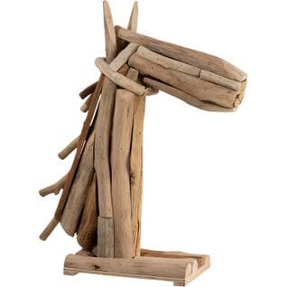 Sculpture Cheval Bois Clair Bois 24,75x10,5x28,75cm