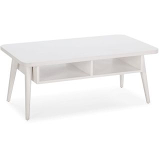 Table Basse Bois Blanc 106x60x43cm