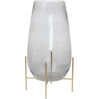 Vase Verre Gris 23x23x47cm